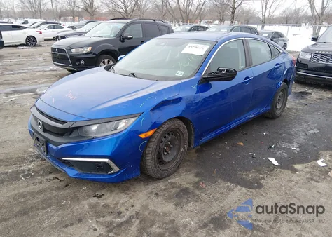2020 Honda Civic Lx z USA, uszkodzony, nr VIN 2HGFC2F66LH537157
